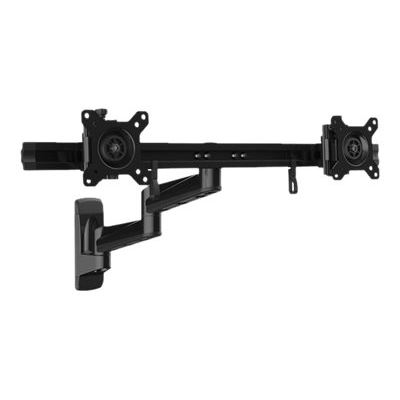 StarTech.com Support mural pour 2 ecrans VESA 15-24 - Bras articules - Support moniteur double - Support ecran fixation murale - bras réglable