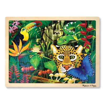 Puzzle en bois la forêt tropicale 48 pièces