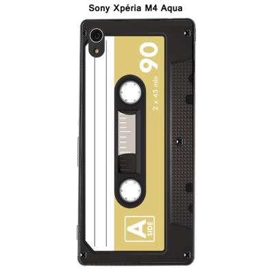 Coque Sony Xpéria M4 Aqua - K7 couleur Custard