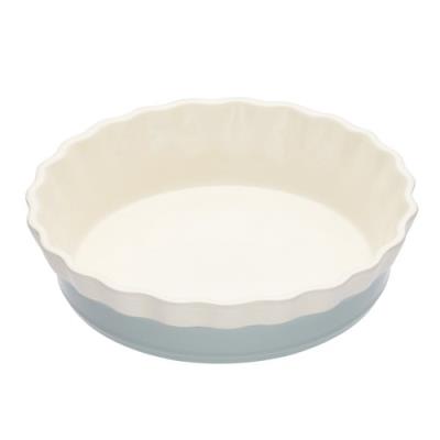 Kitchen craft classic collection oven to tableware round ceramic fluted pie dish, 20 x 5 cm