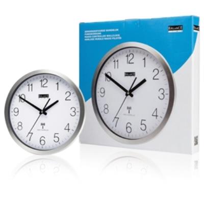 Horloge murale en aluminium à commande radio balance 816438