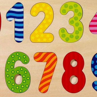 Puzzle en bois pour apprendre chiffres de 0 à 9 Puzzle éducatif