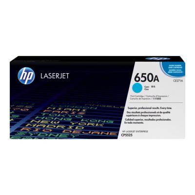 HP 650A - cyaan - origineel - LaserJet - tonercartridge (CE271A)