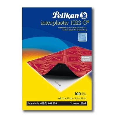 Pelikan 404400 lot de 100 feuilles de papier carbone interplastic a4