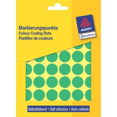 Avery zweckform pastilles adhésives diamètre 18 mm vertes contenu: 1056 etiquettes (3376) avery dennsion zweckform