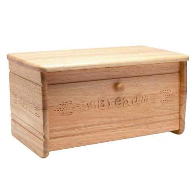 T&G Heritage Boîte à pain Sculpté à la main Hévéa Naturel Import Grande Bretagne