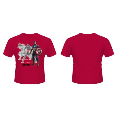 Avengers Assemble - T-Shirt Captain America Draw (L)