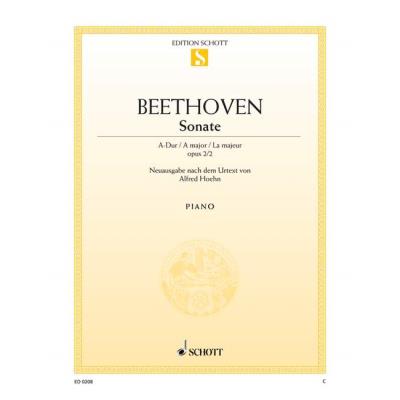 Partitions classique SCHOTT BEETHOVEN LUDWIG VAN - SONATA A MAJOR OP. 2/2 - PIANO Piano
