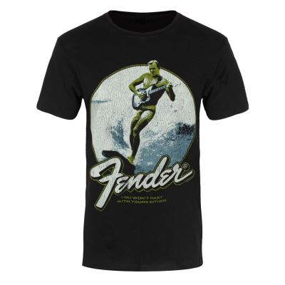 Fender T-Shirt Surfer Homme Noir - Taille M