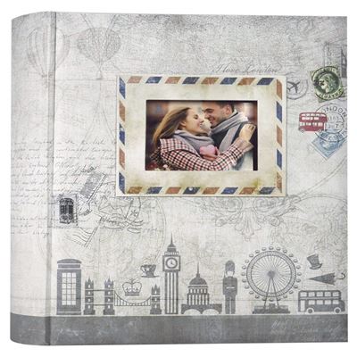 Zep UL46200G Ulisse Album Photo avec 200 Pochettes Gris 11 x 16 cm