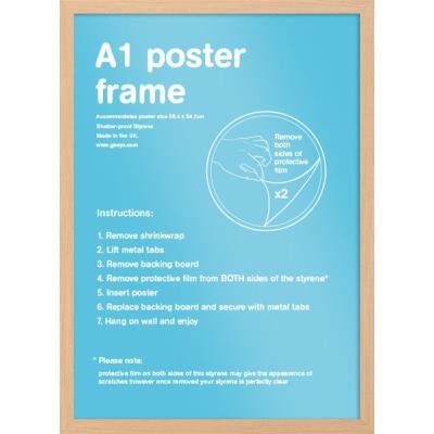 Cadre pour affiches Hêtre - A1 59.4 x 84.1cm - Eton