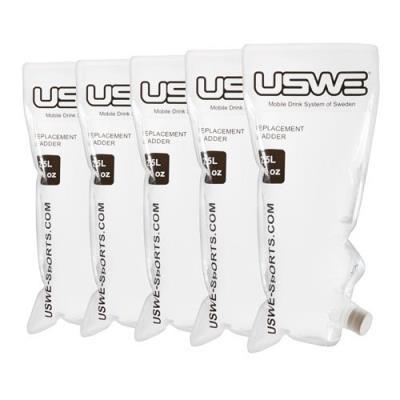 Uswe sports 101014 lot de 5 poches à eau de rechange pour système dhydratation transparent 34,0 x 24,5 x 3,5 cm 50 l