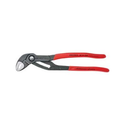 Pince multiprise à crémaillère Cobra®, tête chromée, poignées à gaines en plastique antidérapantes, Long. : 300 mm