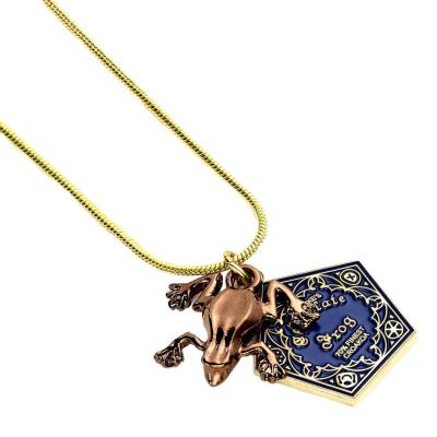 Collier grenouille chocolat plaqué or Harry Potter