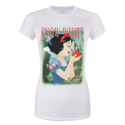 Snow White T-Shirt Disney Montage Femme Blanc