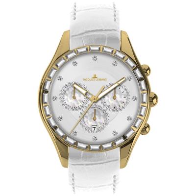 Montre Femme Jacques Lemans 1-1646G bracelet cuir