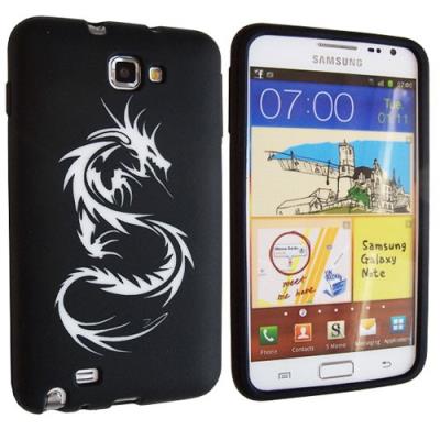 Housse silicone Tribal noire pour Samsung Galaxy Note