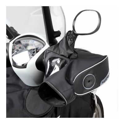 Manchon scoot tucano polyamide sp universel pour guidon avec retroviseurs (avec fenetre transparente) (paire) (r334)