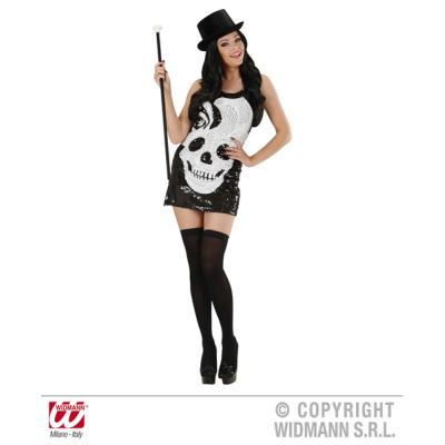 Robe Paillettes Miss Skull - Taille M