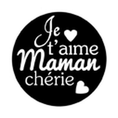 Tampon Transparent + bloc - Je t'aime maman - Artémio