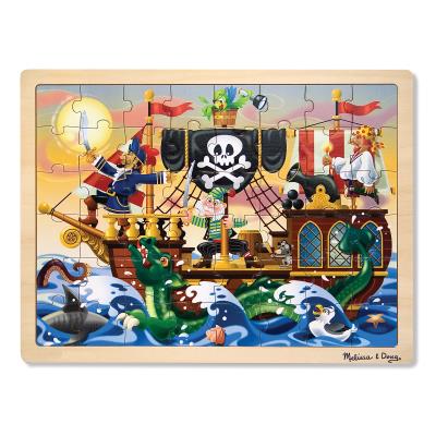 Puzzle en bois les aventures de pirates 48 pièces