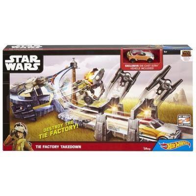 Hot Wheels Star Wars Zestaw Tor?Lw Tie Factory (Gwiezdne Wojny) Hot-Clm24