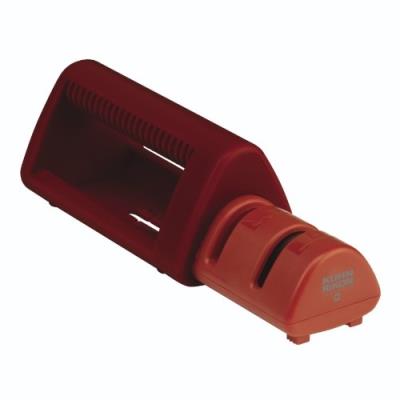 Aiguiseur de couteaux 2 en 1 rouge kuhn rikon 22193
