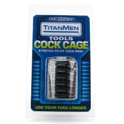 Doc Johnson Anneau De Penis Cock Cage Tools Titanmen