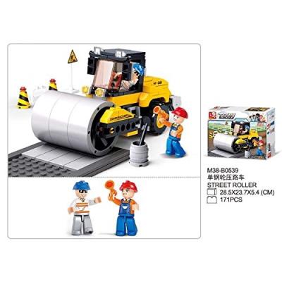 Jeu de construction SLUBAN Elements Town Series Compacteur routier