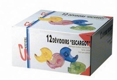 Dévidoir escargot pour rouleau 33m translucide Solveig 4 coloris assortis