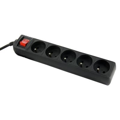 Whitenergy base parasurtenseur 125j, 5 prises de courant alternatif, 3m, noir 08407