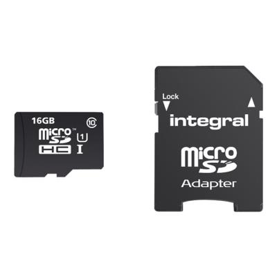 Integral Smartphone and Tablet - flashgeheugenkaart - 16 GB - microSDHC UHS-I
