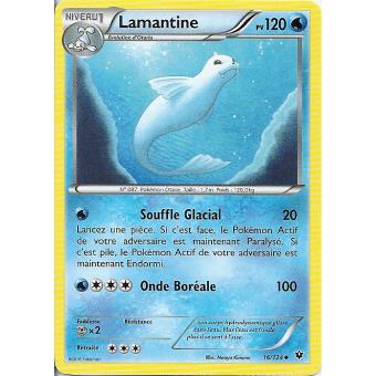 Carte Pokemon Xy10 Impact Des Destins Lamantine Pv 1 16 124 Peu Commune Vf Jeu De Cartes Achat Prix Fnac