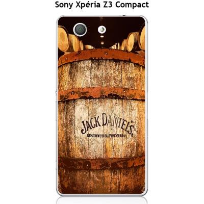 Coque Sony Xpéria Z3 Compact design Jack Daniel's tonneau