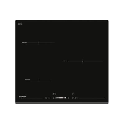 Sharp KH-6I31BS00 table de cuisson à induction - 60 cm - noir - vitrocéramique - avec avant biseauté