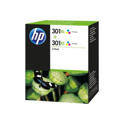 HP 301XL - 2 - hoog rendement - kleur (cyaan, magenta, geel) - origineel - inktcartridge
