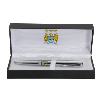 Manchester City FC - Stylo officiel (Taille unique) (Argent) - UTSG1306