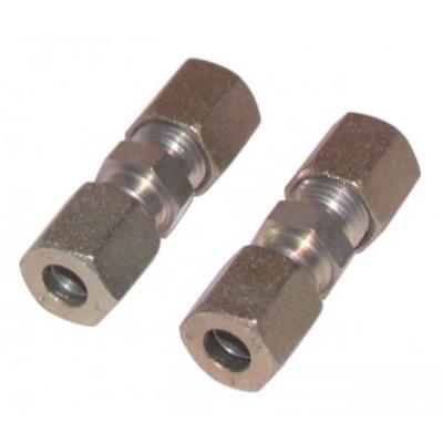 Raccord à bague Droit tube 6mm x tube 6mm (X2)