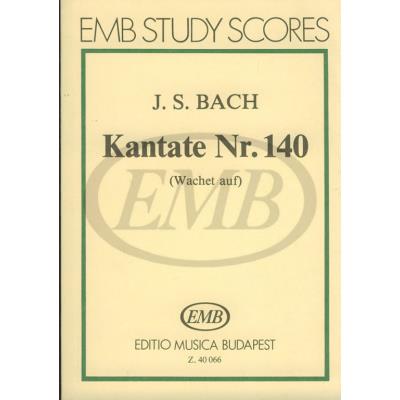 Partitions classique EMB (Editio Musica Budapest) BACH J.S. - CANTATA N.140 WACHET AUF RUFT UNS DIE STIMME - CONDUCTEUR POCHE Format poche