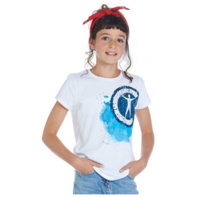 T-shirt et bandana Campus 12filles blanc taille 140