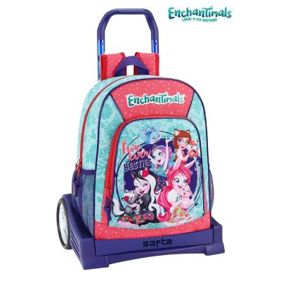 Enchantimals Sac à dos Cartable roulettes evolution 32x45x16
