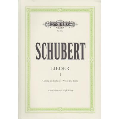 Partitions classique EDITION PETERS SCHUBERT FRANZ - LIEDER VOL.1 - VOIX HAUTE Soprano, piano