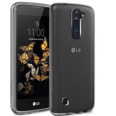 LG K8 Etui Housse Coque de protection Ultra Fine Silicone TPU Gel Pour LG K8 (Jelly - Noir)