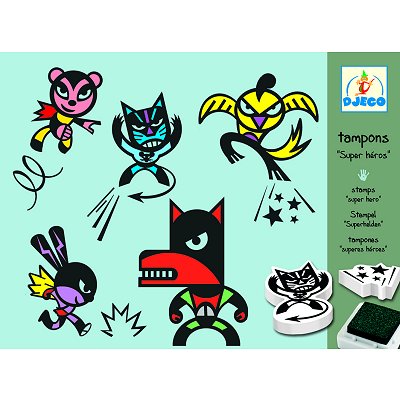 Djeco - Tampons Super héros