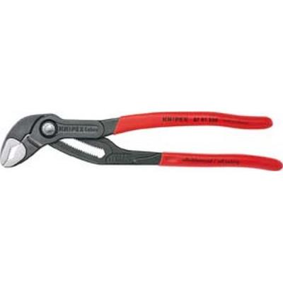 Pince multiprise à crémaillère Cobra®, tête chromée, poignées à gaines en plastique antidérapantes, Long. : 250 mm