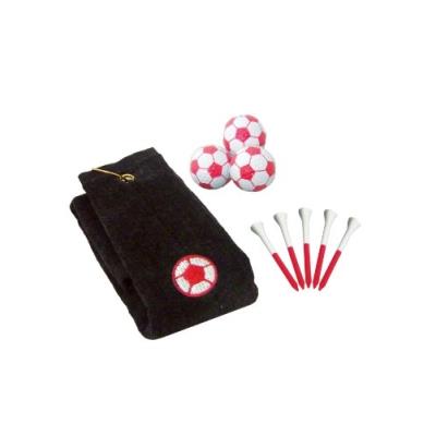 Longridge coffret cadeau golf serviette, balles, tees orange noir