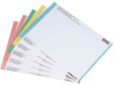 L'Oblique - Etiquette Pour Dossiers Suspendus N°8 Bleu - Sachet De 10