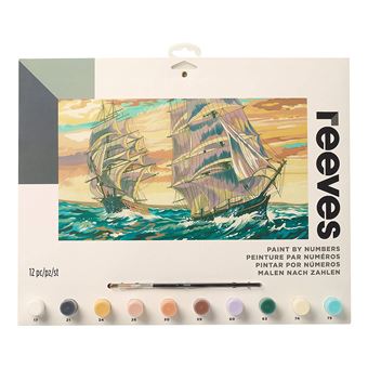 Reeves Peinture Par Numeros Taille 22 X 30 Cm Motif Zebre