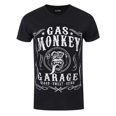 T-Shirt Gas Monkey Garage Flourish Homme NoirNon Applicable