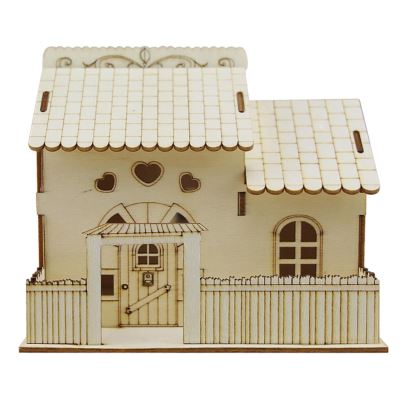 Tirelire en Bois Coin Saving Boîte Enfants Cadeau Coin Saving Maison Tirelire MulticoloreRA196